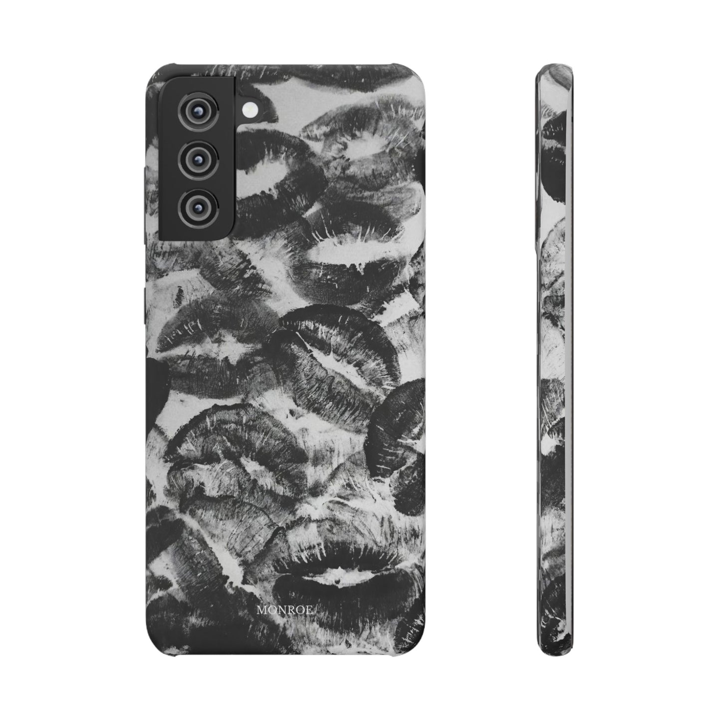 Black & White Kiss Print Case