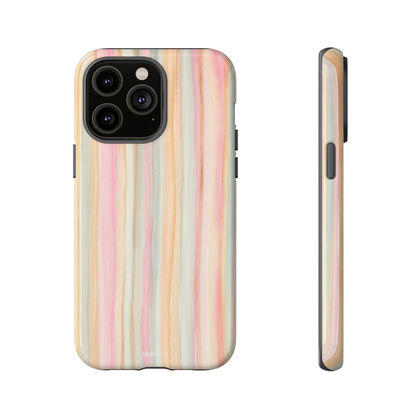 Pastel Watercolor Stripe Tough Case