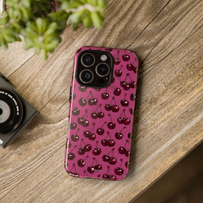 Burgundy Cherries Tough Case
