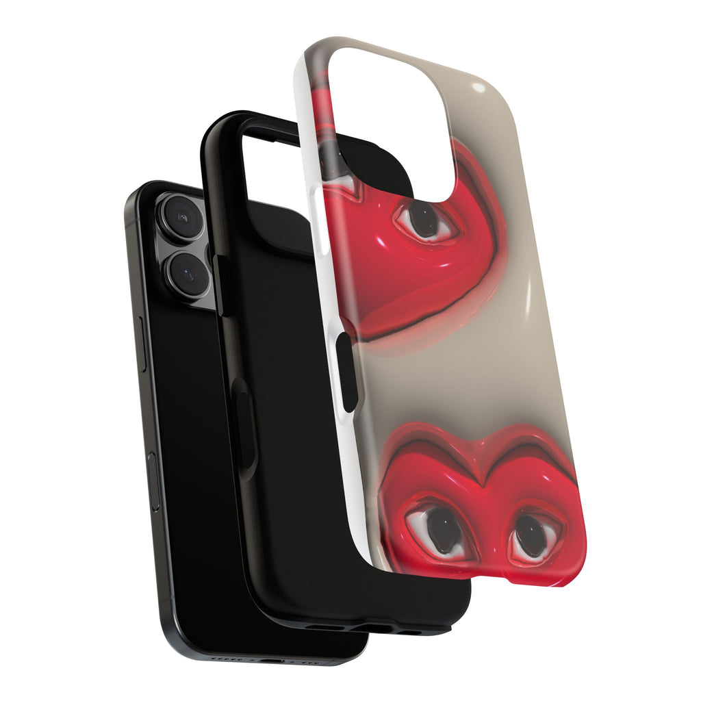 3D Hearts Phone Case