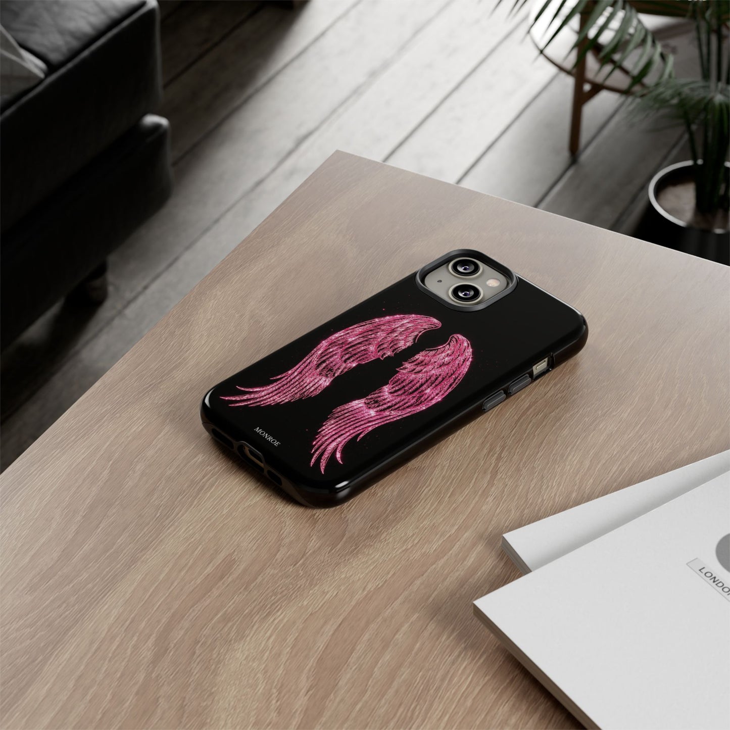Pink Glitter Angel Tough Case