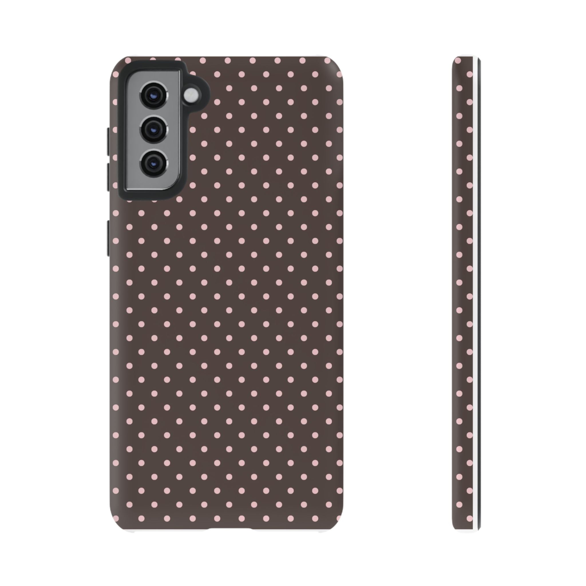 Brown Polka Phone Case