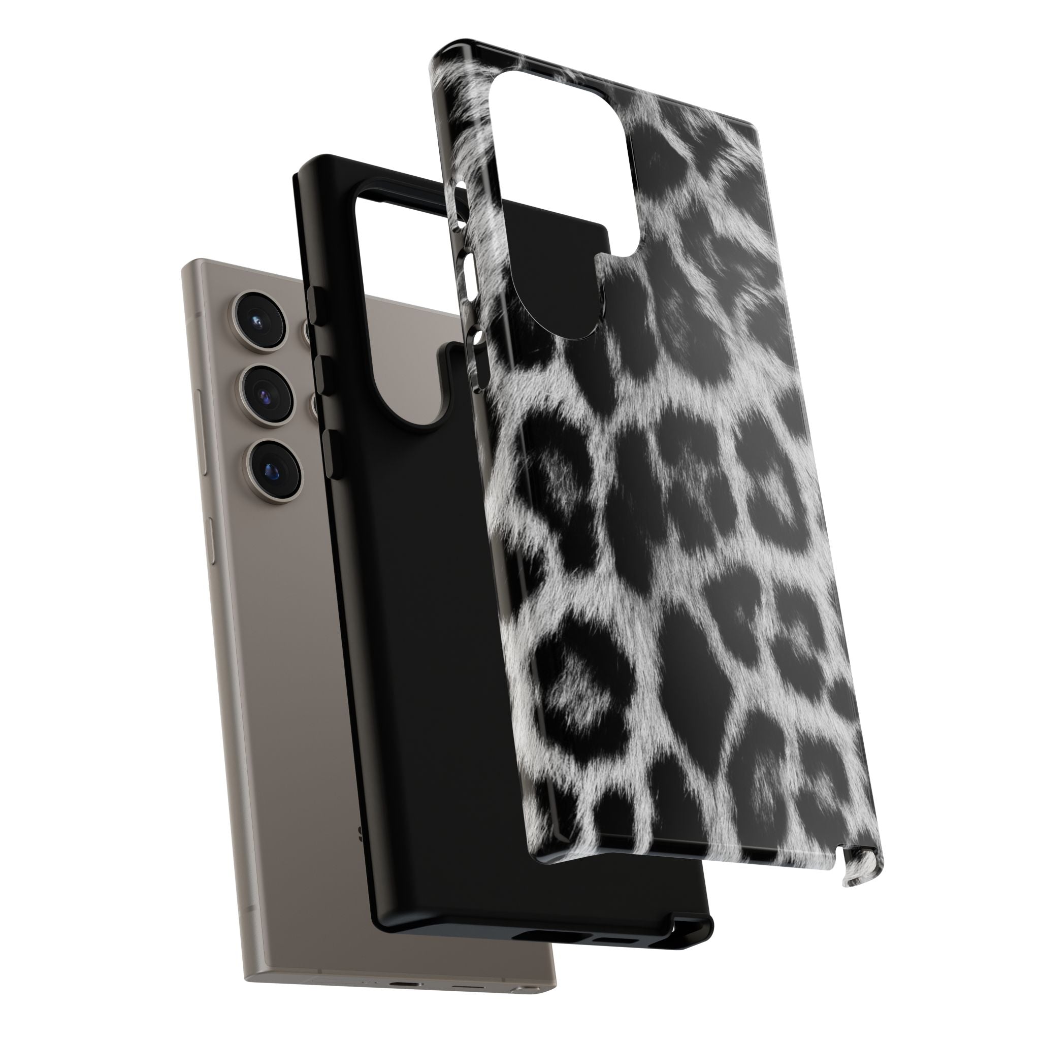 B&W Leopard Phone Case