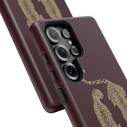 Burgundy Cheetah Tough Case