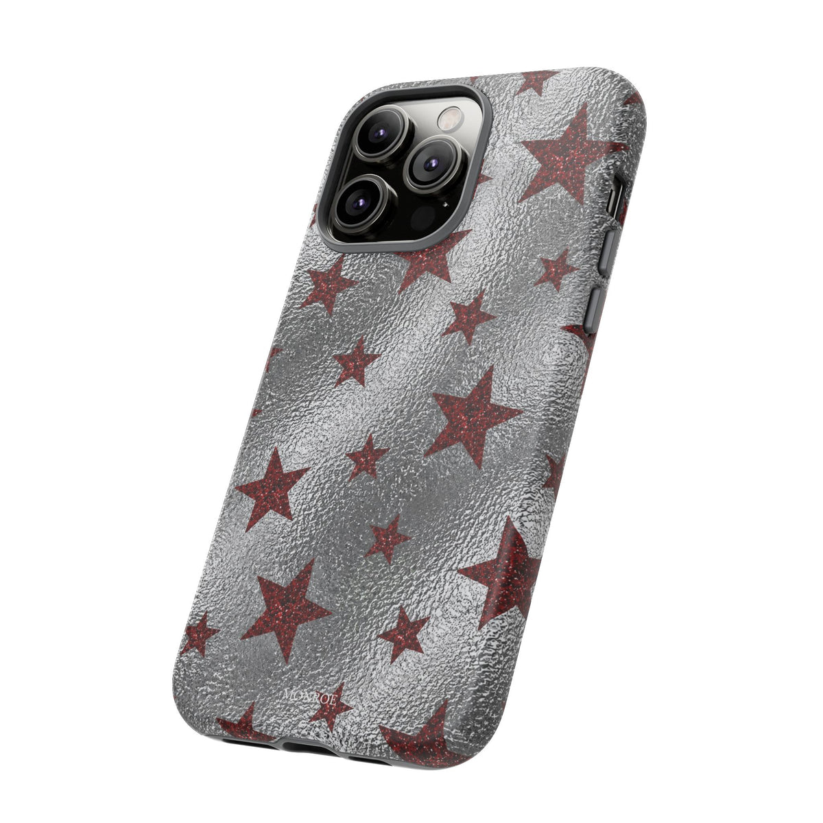 Silver Red Starry Tough Case