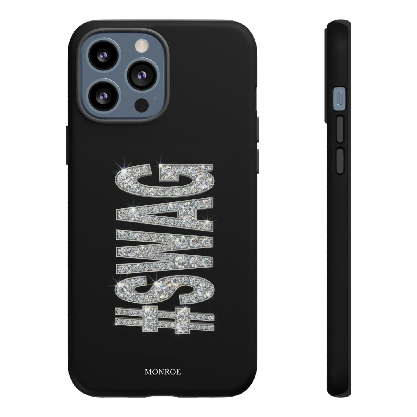 “#SWAG” Black Bling Tough Case