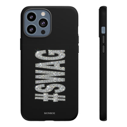 “#SWAG” Black Bling Tough Case