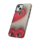 3D Hearts Phone Case