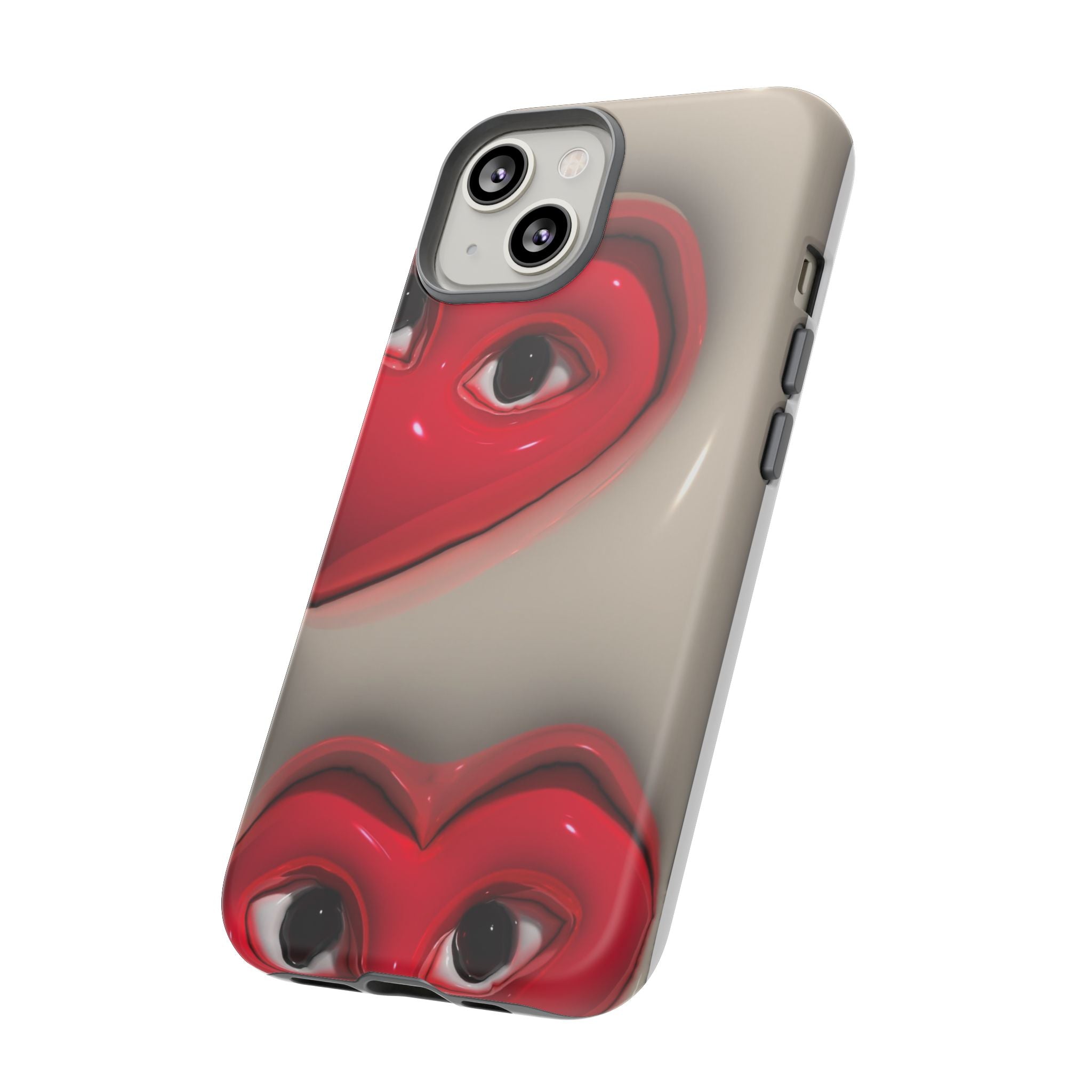 3D Hearts Phone Case
