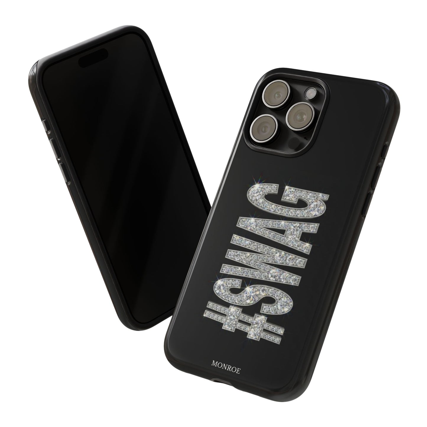 “#SWAG” Black Bling Tough Case
