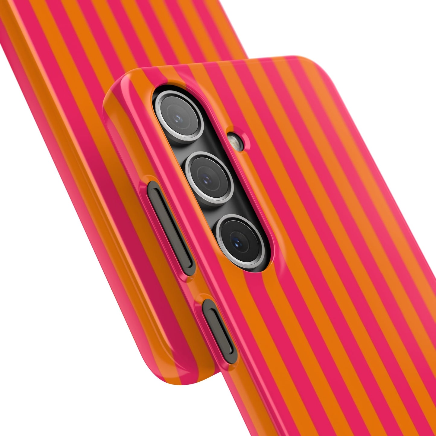 Striped Orange & Pink Case