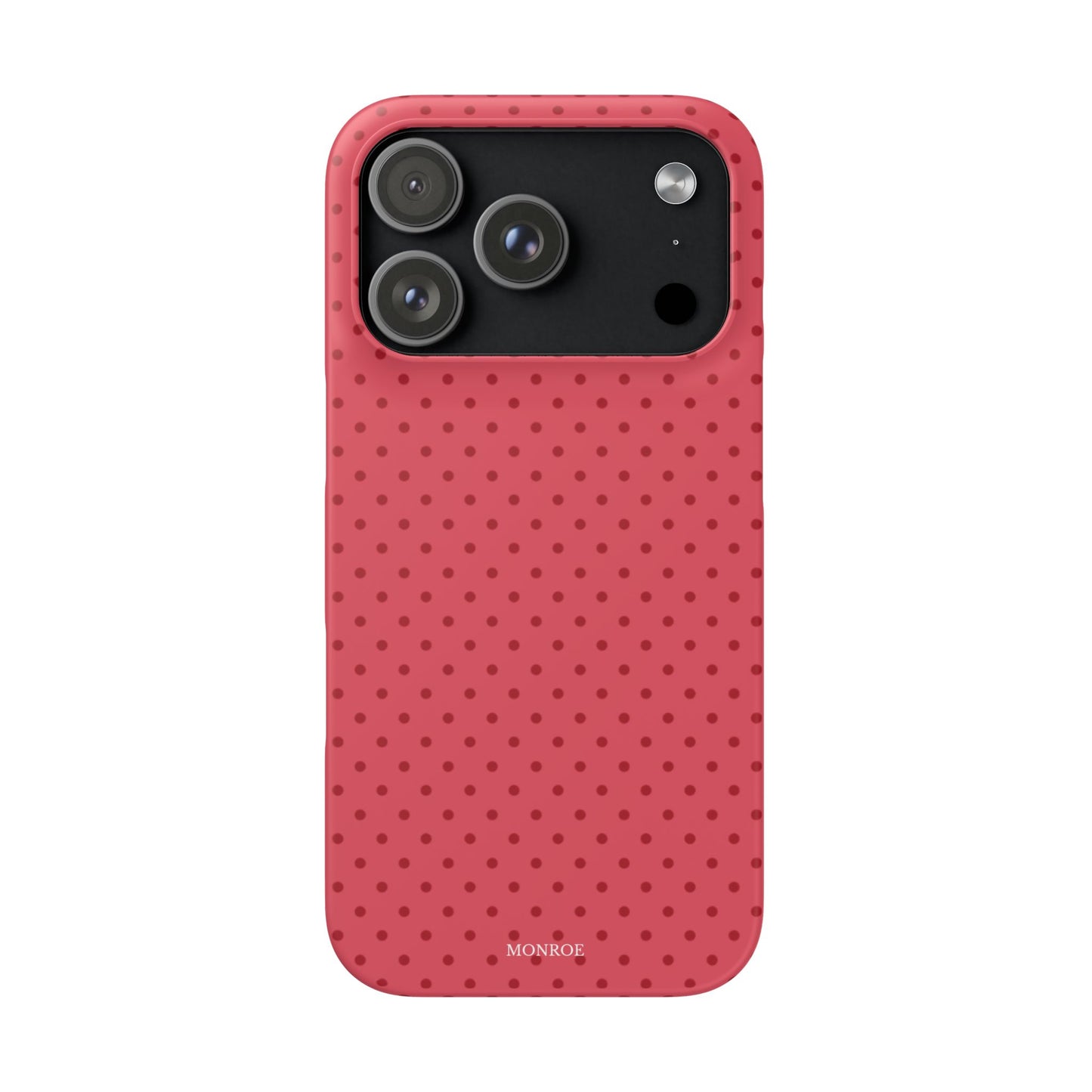 Coral Polka Dot Snap Phone Case