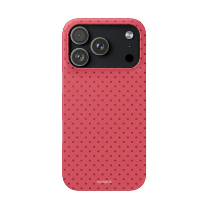 Coral Polka Dot Snap Phone Case