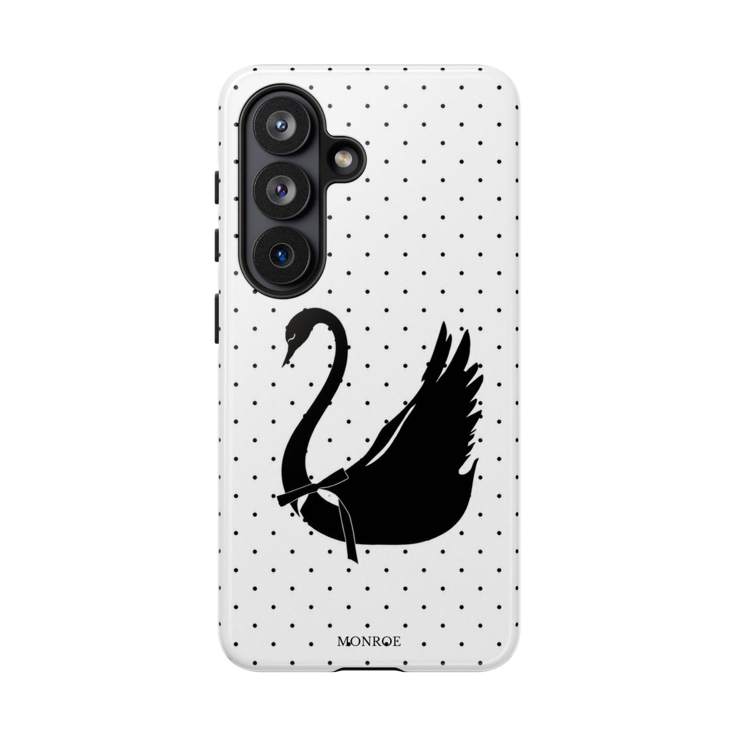 White Swan Polka Dot Tough Case