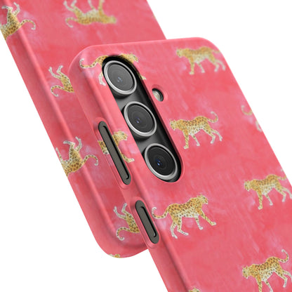 Pink Watercolor Leopard Case