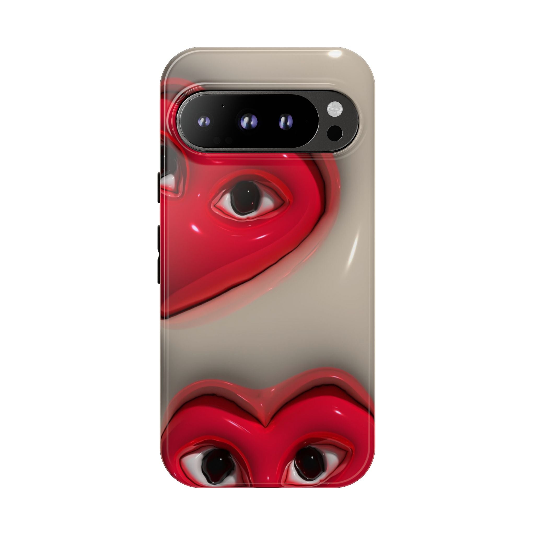 3D Hearts Phone Case