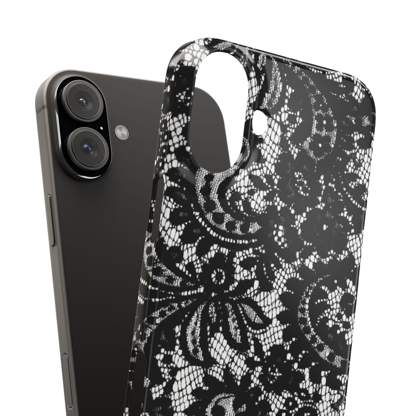Black Lace Elegant Pattern Case