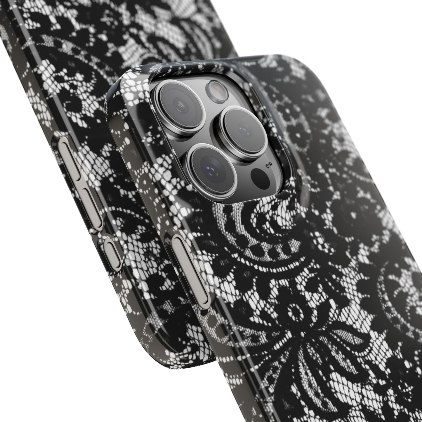 Black Lace Elegant Pattern Case