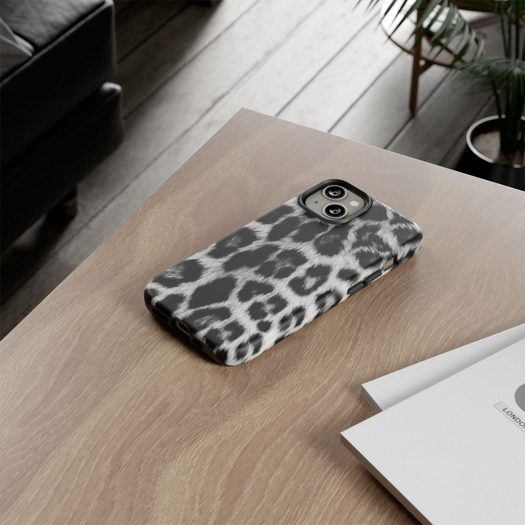 B&W Leopard Phone Case