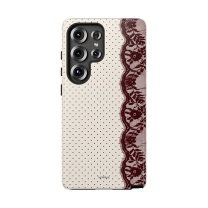 Burgundy Lace Edge Tough Case
