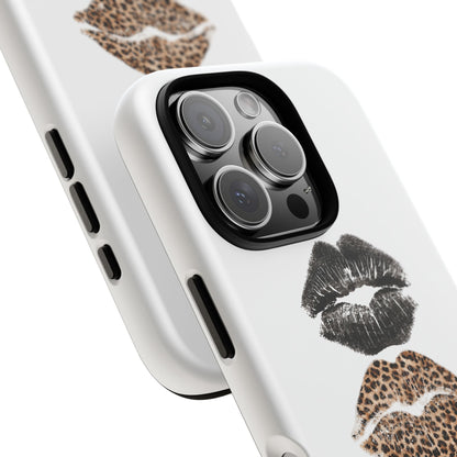 Leopard Glam Lip Tough Case