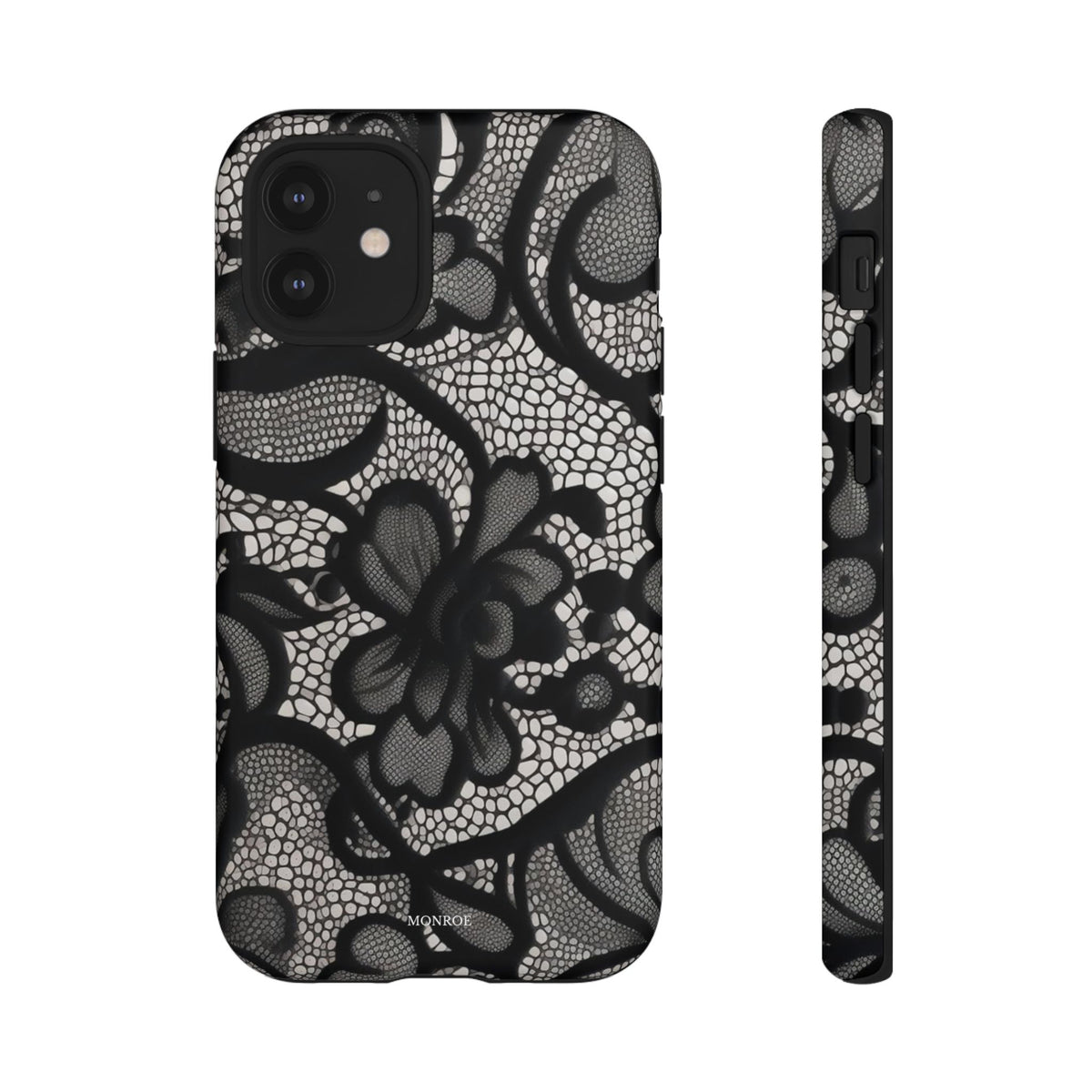 Black Floral Vintage Case