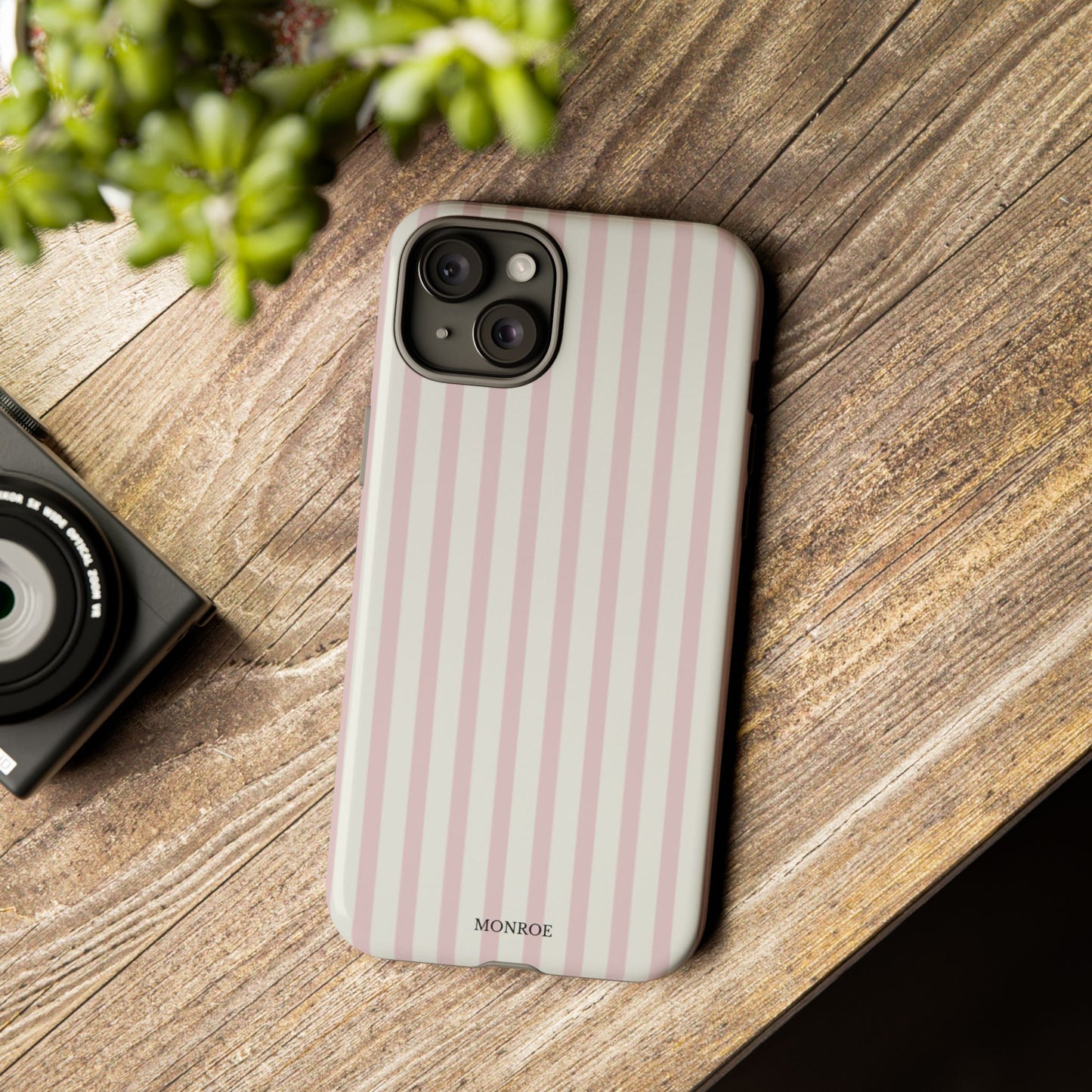Light Pink Stripe Tough Phone Case