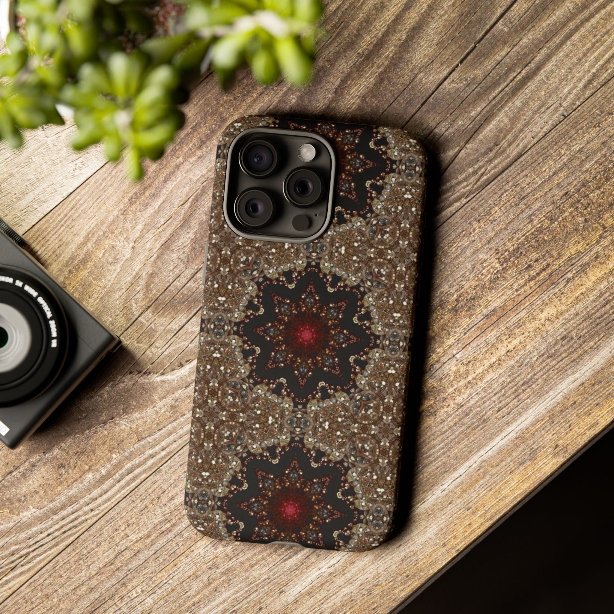 Brown Mandala Tough Protective Case