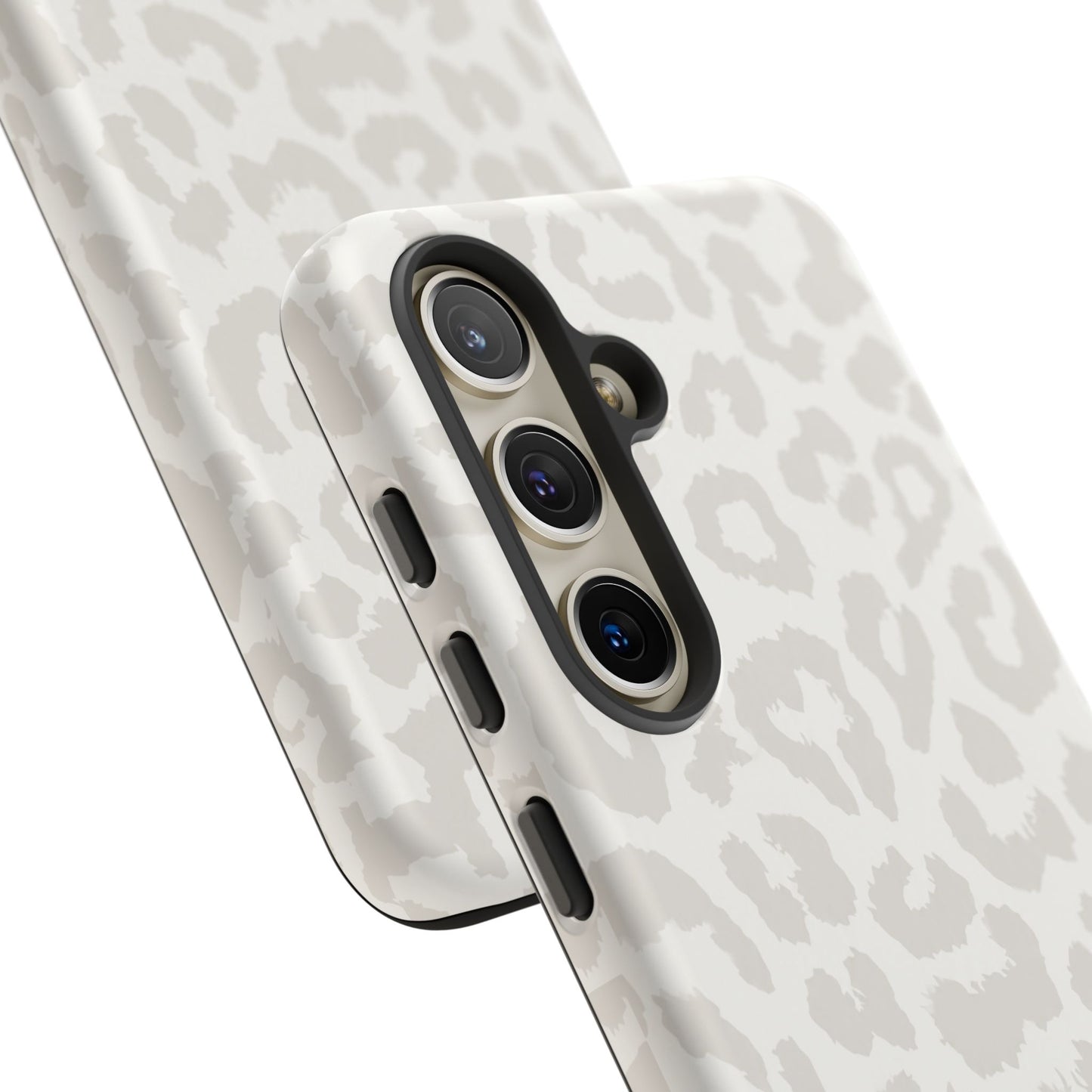 White Leopard Print Tough Case