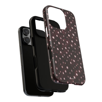 Burgundy Spotted Fur Tough Case