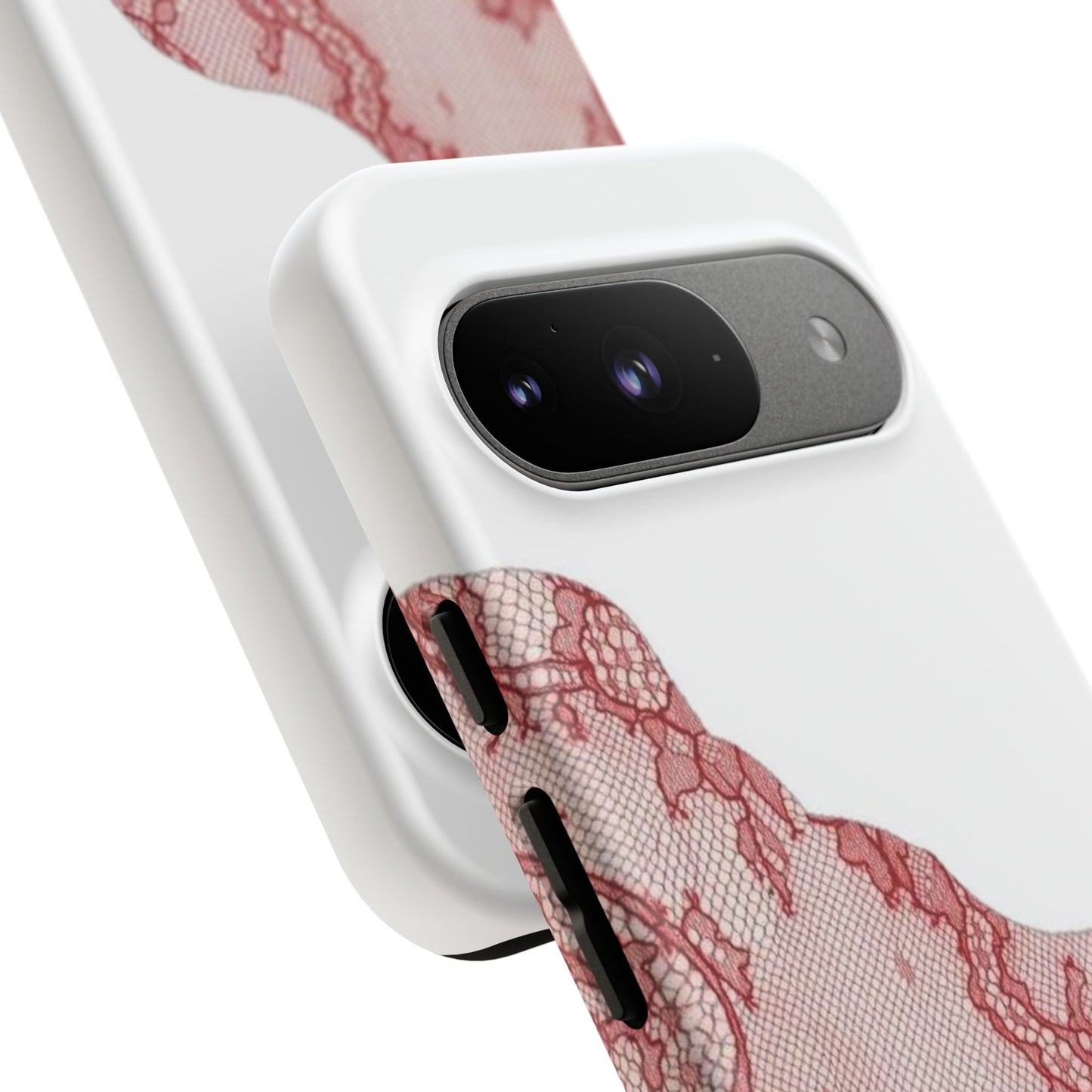 Red Lace Edge Tough Phone Case