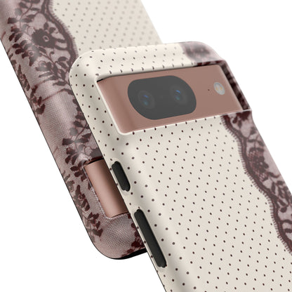 Burgundy Lace Edge Tough Case
