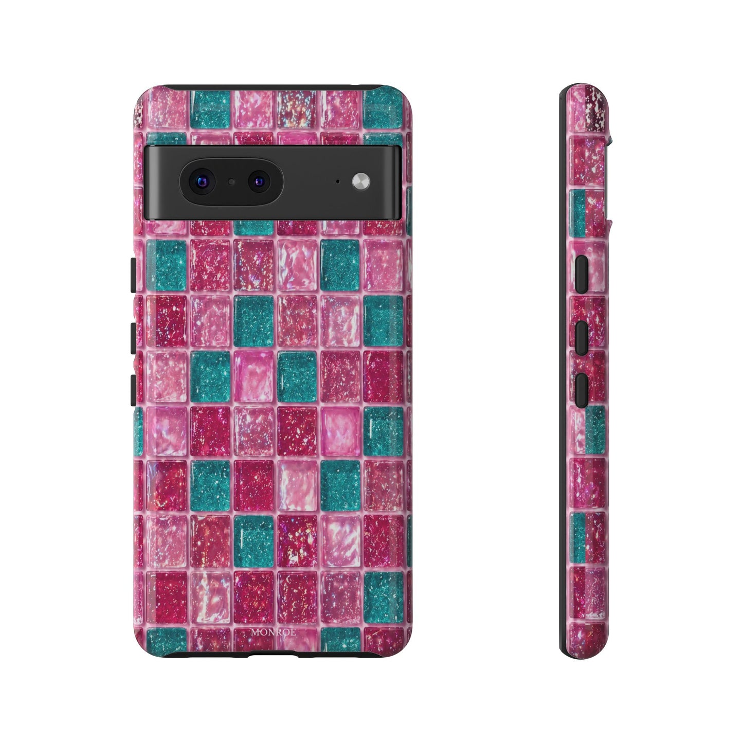 Pink Teal Mosaic Tough Case