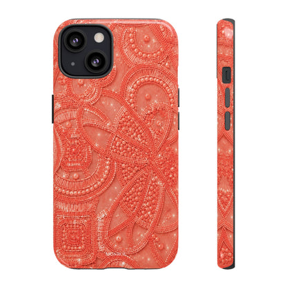 Coral Lace Tough Case