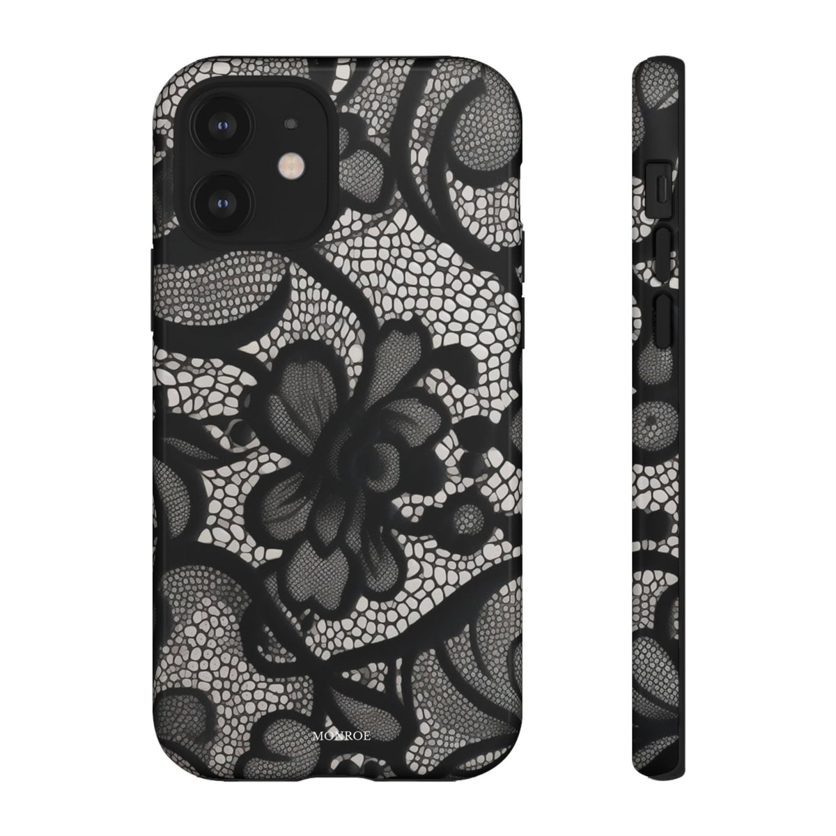 Black Vintage Lace Tough Case