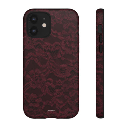 Burgundy Lace Tough Case