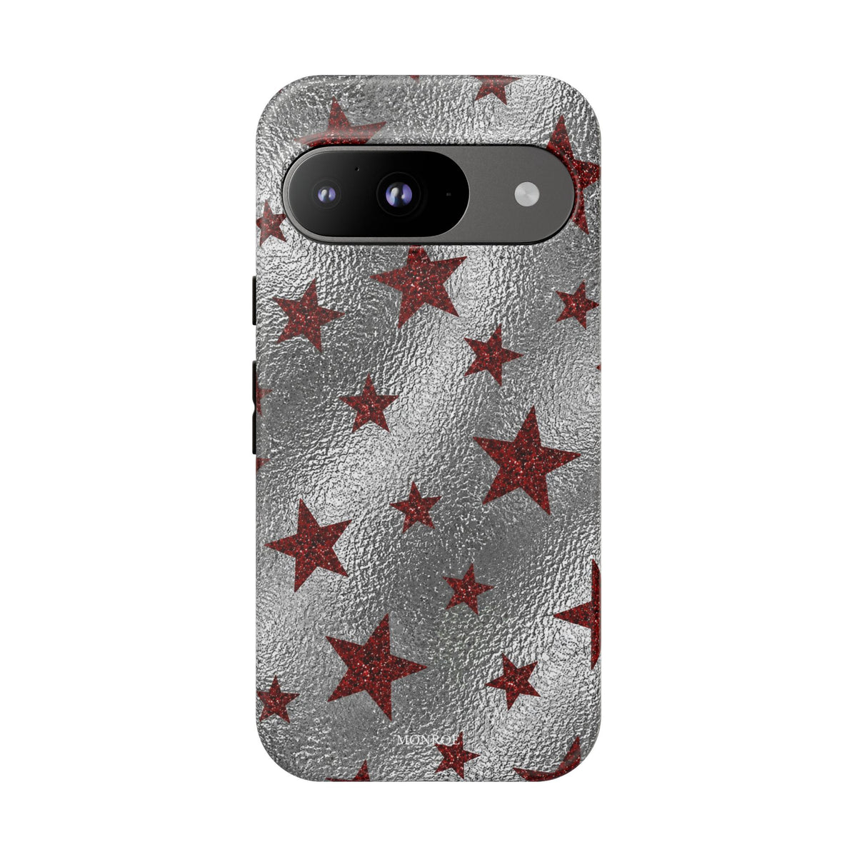 Silver Red Starry Tough Case