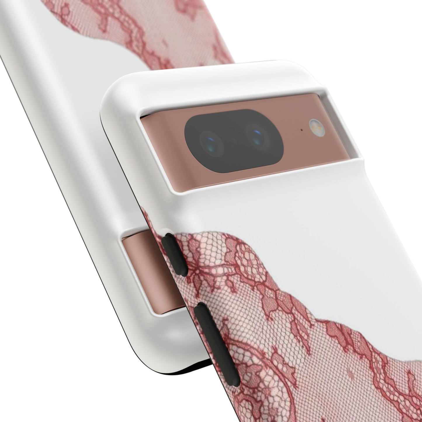 Red Lace Edge Tough Phone Case