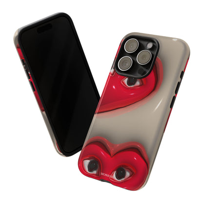 Red Heart Eyes Tough Case