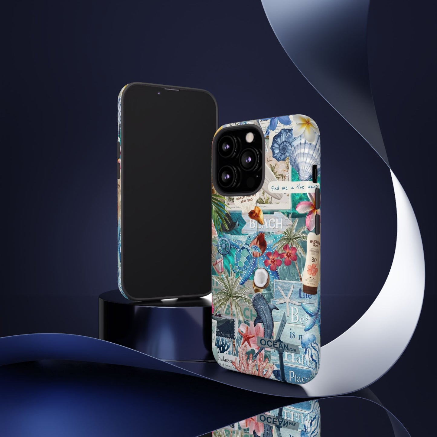 Tropical Beach Collage Tough Case