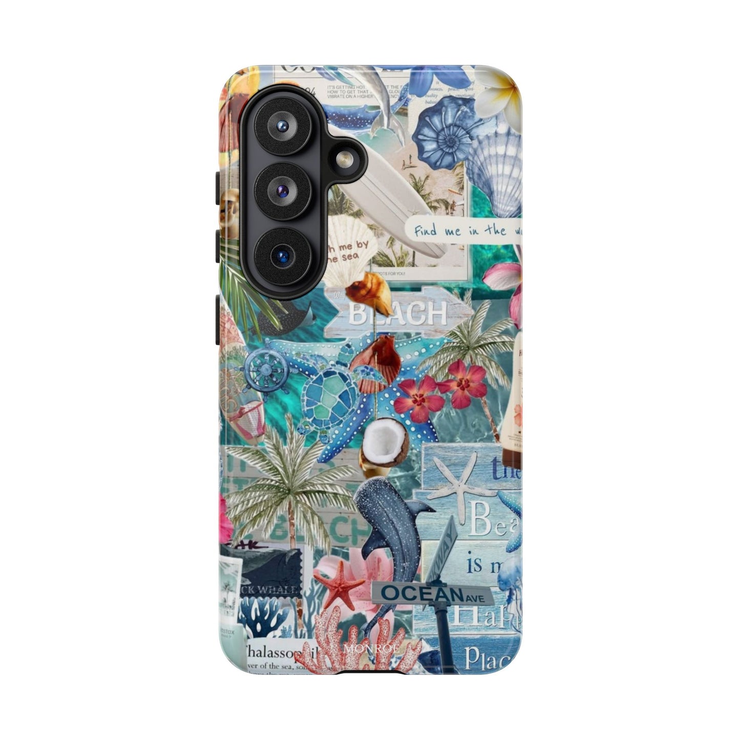 Tropical Beach Collage Tough Case