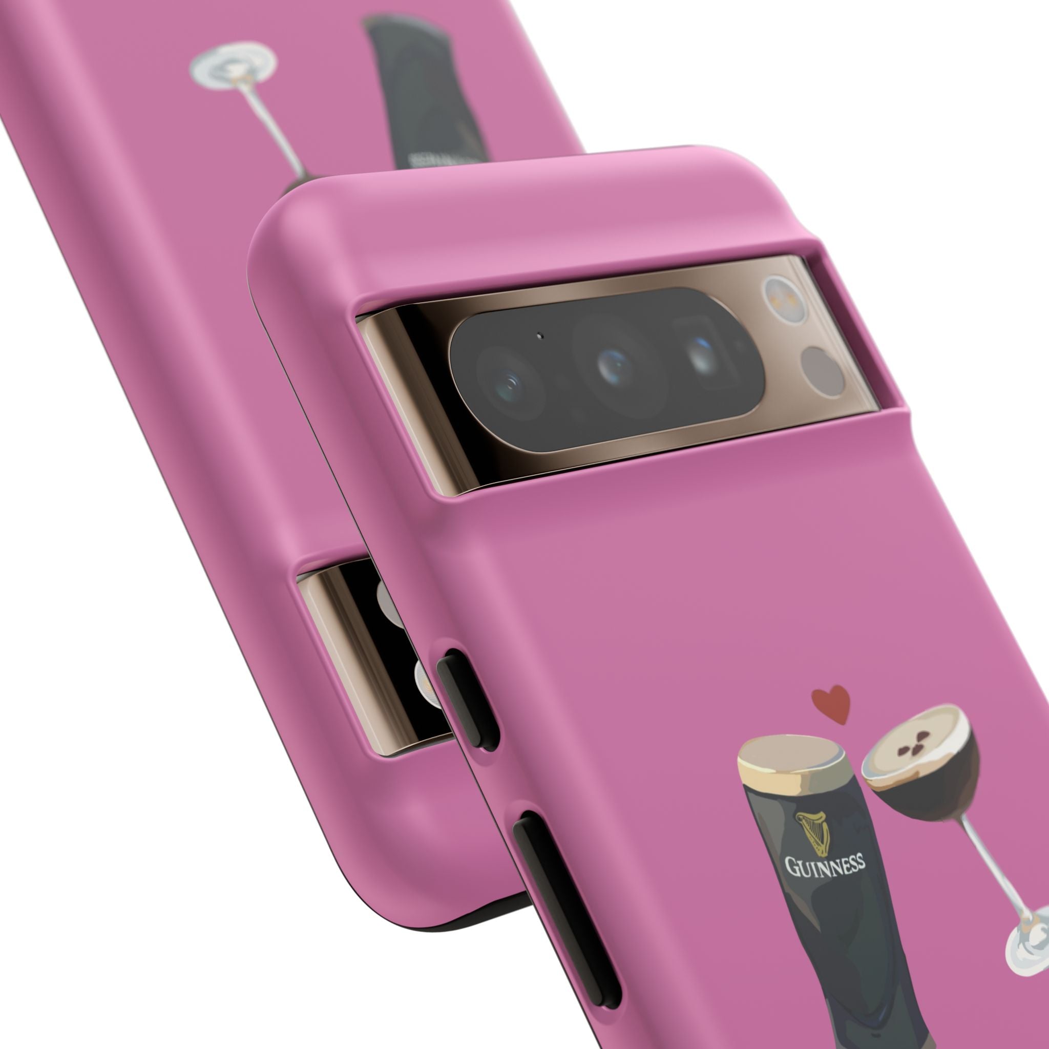 Pint & Wine Glass (Pink) Tough Case