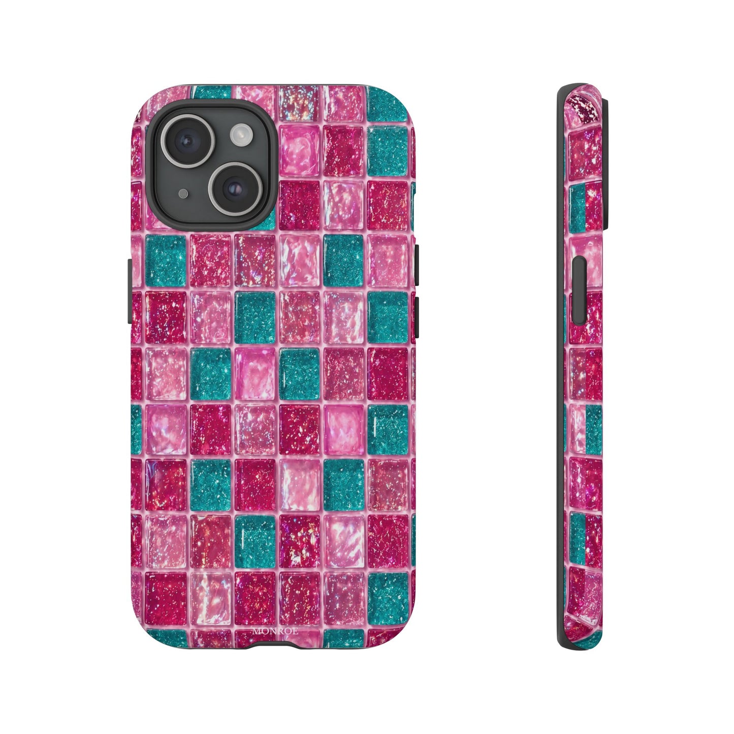 Pink Teal Mosaic Tough Case