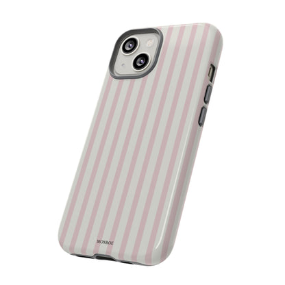 Light Pink Stripe Tough Phone Case