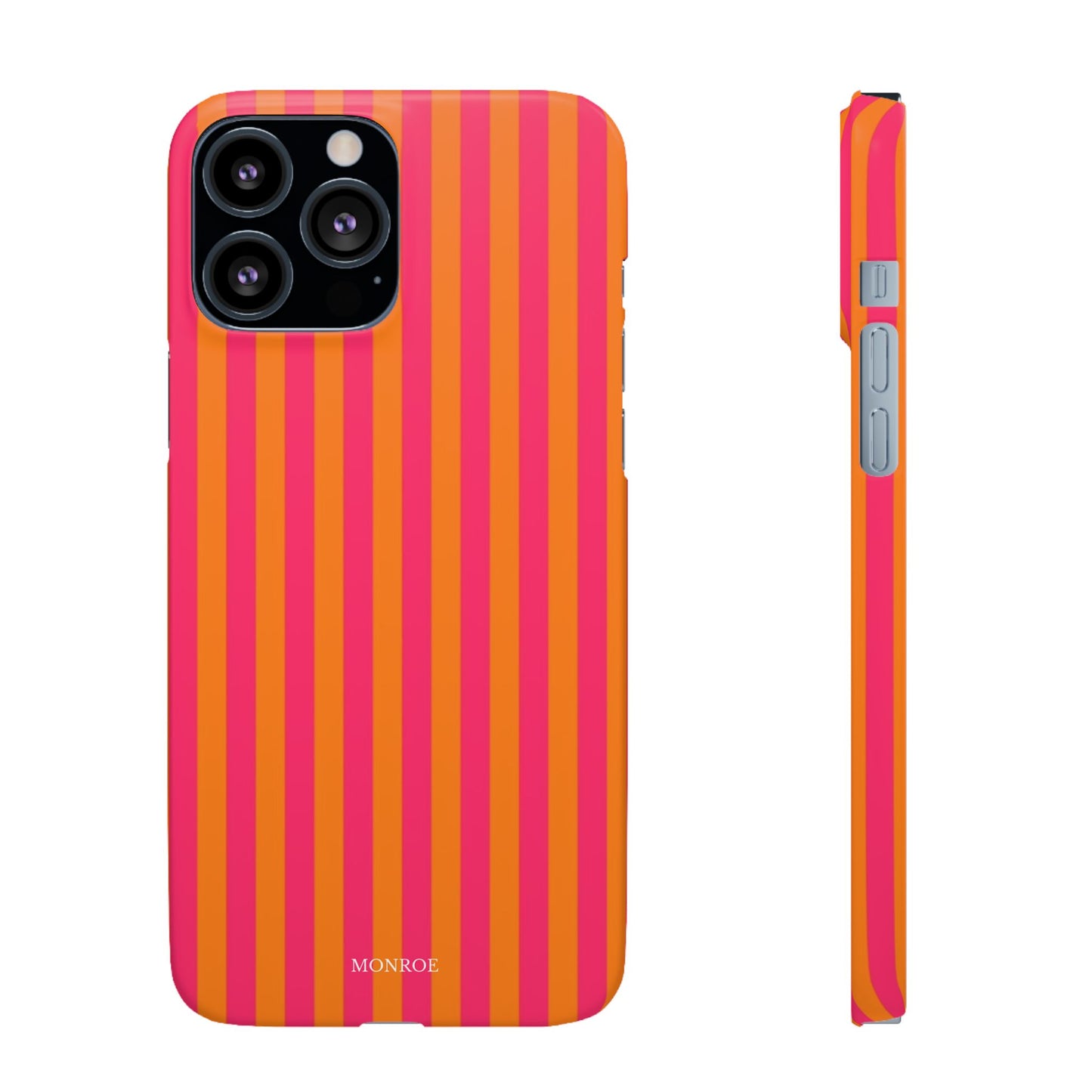 Striped Orange & Pink Case