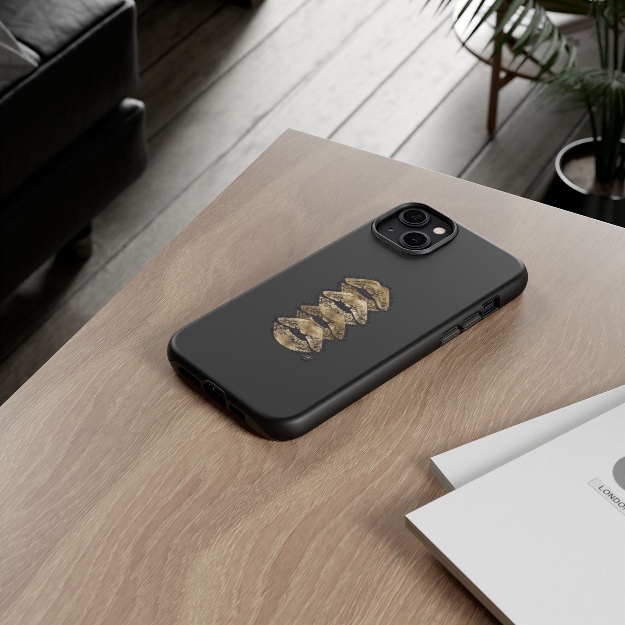 Golden Lipstick Phone Case