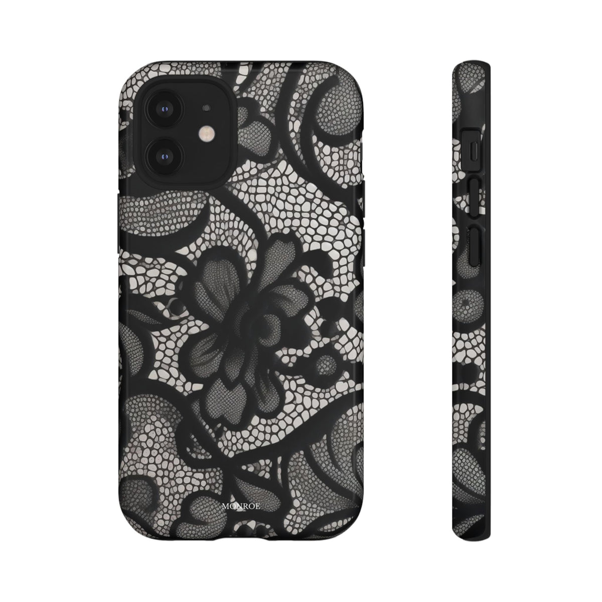 Black Vintage Lace Tough Case