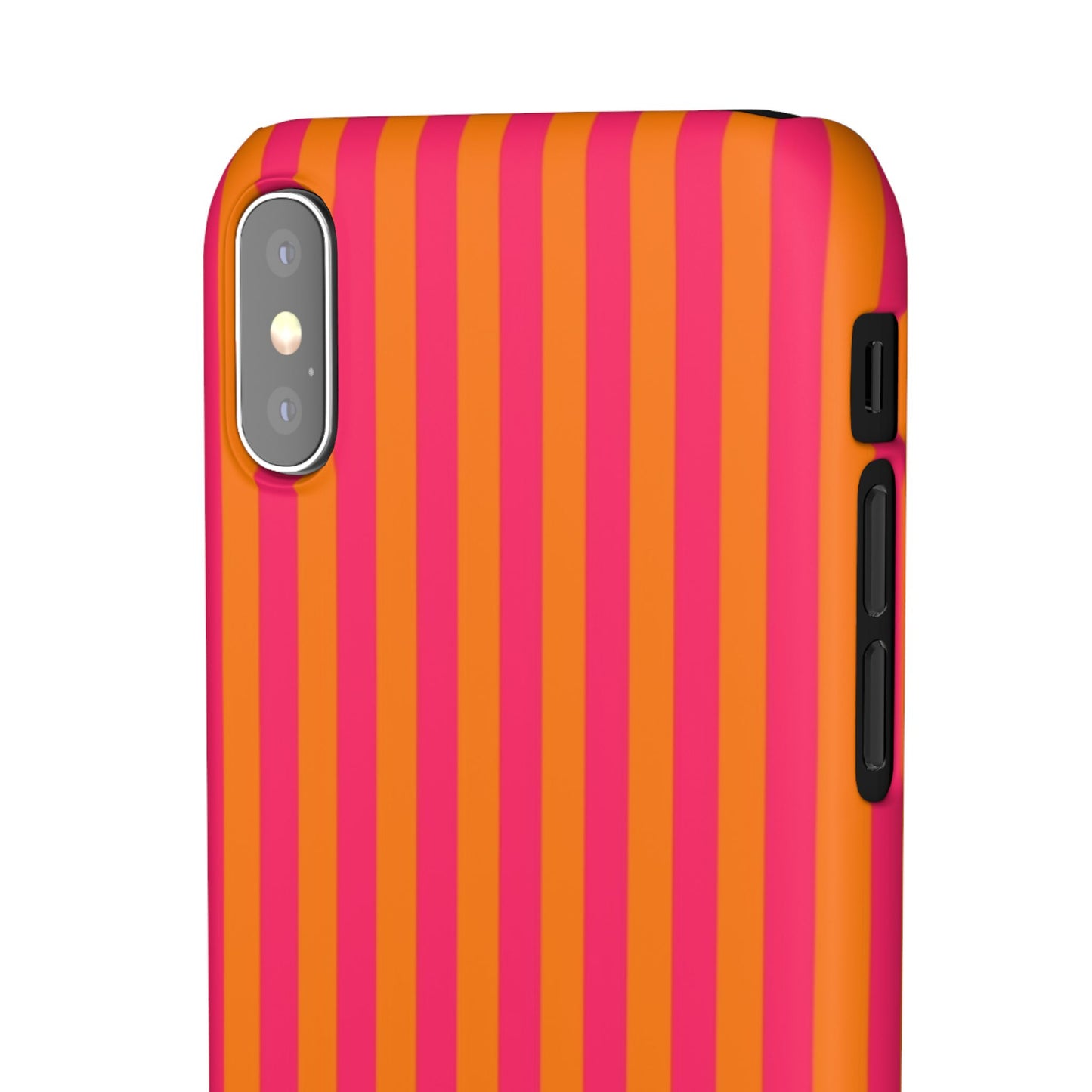 Striped Orange & Pink Case