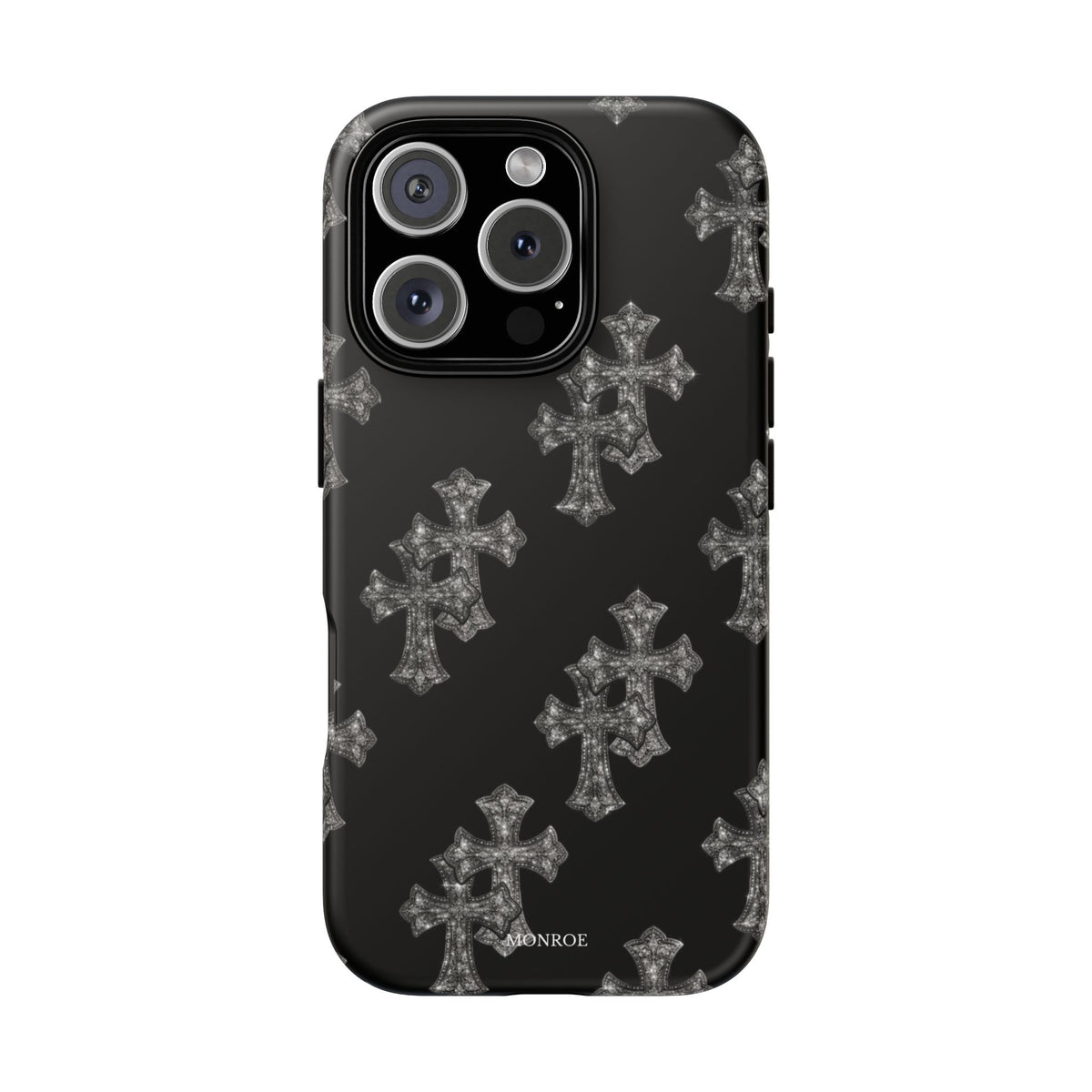 Black Crystal Cross Tough Case