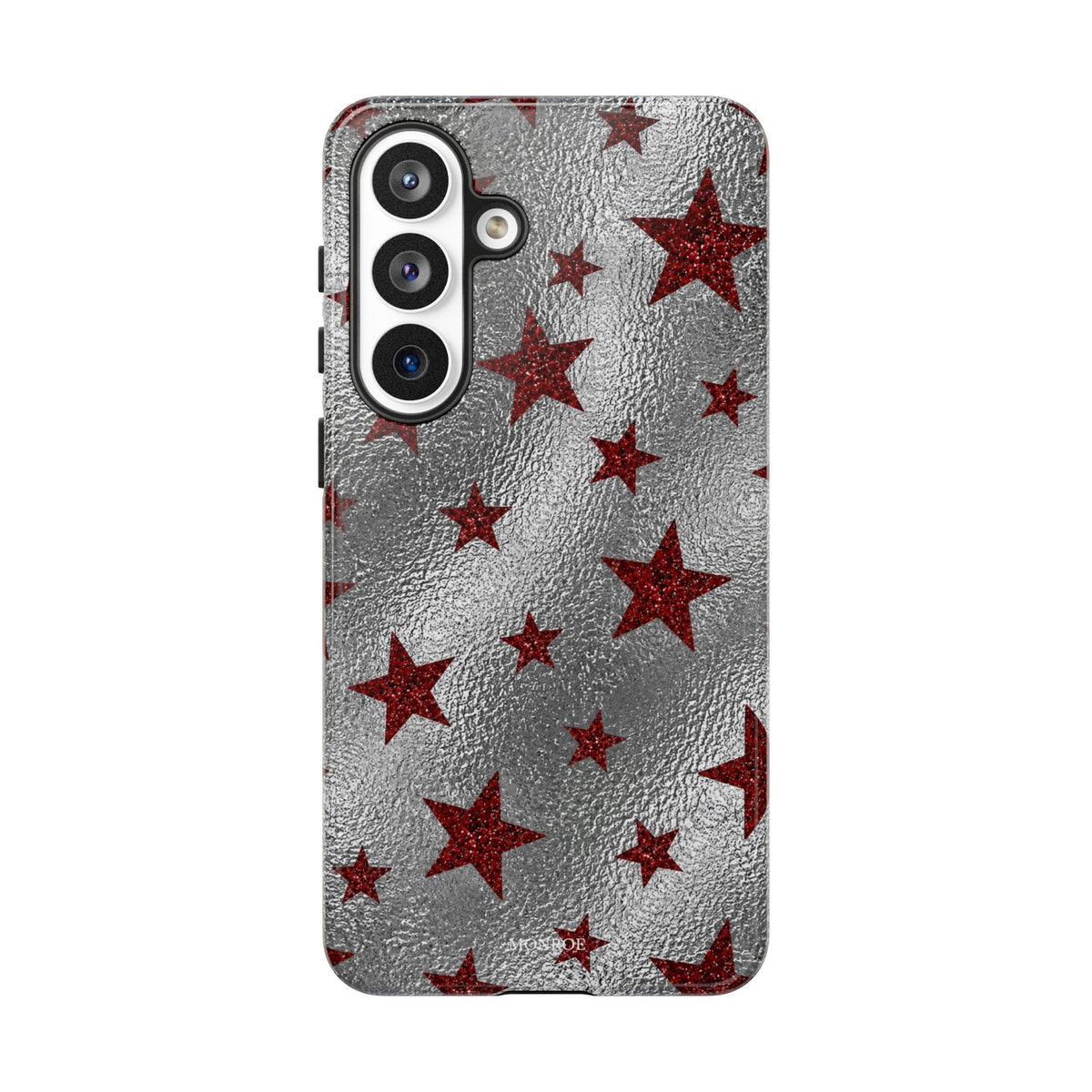 Silver Red Starry Tough Case